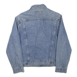 SANCHO Boys Blue Denim Jacket M Cotton Blend Button Closure Classic Fit