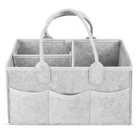 Anysort Mommy Diaper Bag Light Grey Organizer Multifunctional Newborn Things Nursery Stackers and Caddies Pouch Large Storage