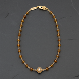 Citrine Necklace on Slate - MHART Tag Clasp