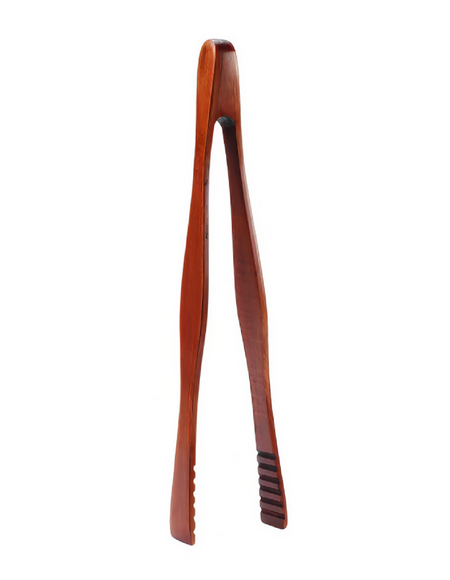 Anygleam Brown Wooden Creative Tong Food Kitchen Tableware
