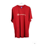 Vintage red Champion T-Shirt - mens xx-large