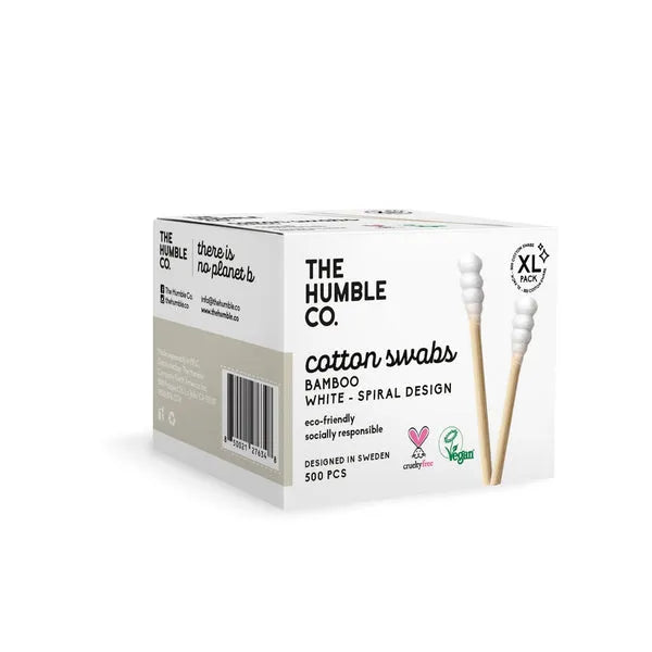 Cotton Swabs - Spiral Tip - White 500-pack