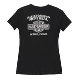 Montreal Quebec, Canada Harley Davidson Graphic T-Shirt - XS Black Cotton