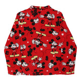 Age 12-14 Mickey Mouse Pyjama Top Disney Cartoon Fleece - Large Red Polyester