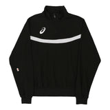 Age 12-14 Asics 1/4 Zip - XL Black Polyester