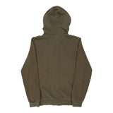 Age 11-12 Puma Spellout Hoodie - Medium Khaki Cotton