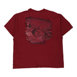 Walton Beach FL Harley Davidson Graphic T-Shirt - 2XL Red Cotton