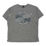 Harley Davidson Graphic T-Shirt - 2XL Grey Cotton