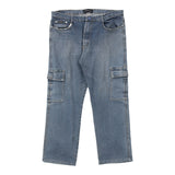 Novilunio Cargo Jeans - 34W 26L Blue Cotton