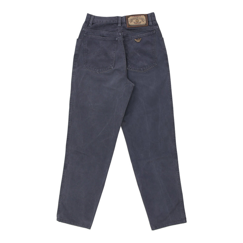 Emporio Armani Trousers - 22W UK 2 Navy Cotton