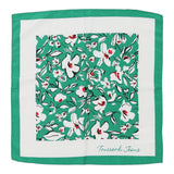 Trussardi Floral Handkerchief - No Size Green Polyester