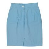 Christian Dior Skirt - 31W UK 12 Blue Wool