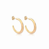 Crescent Hoop Earrings in Gold, Medium - Astor & Orion Ethically Made Jewelry