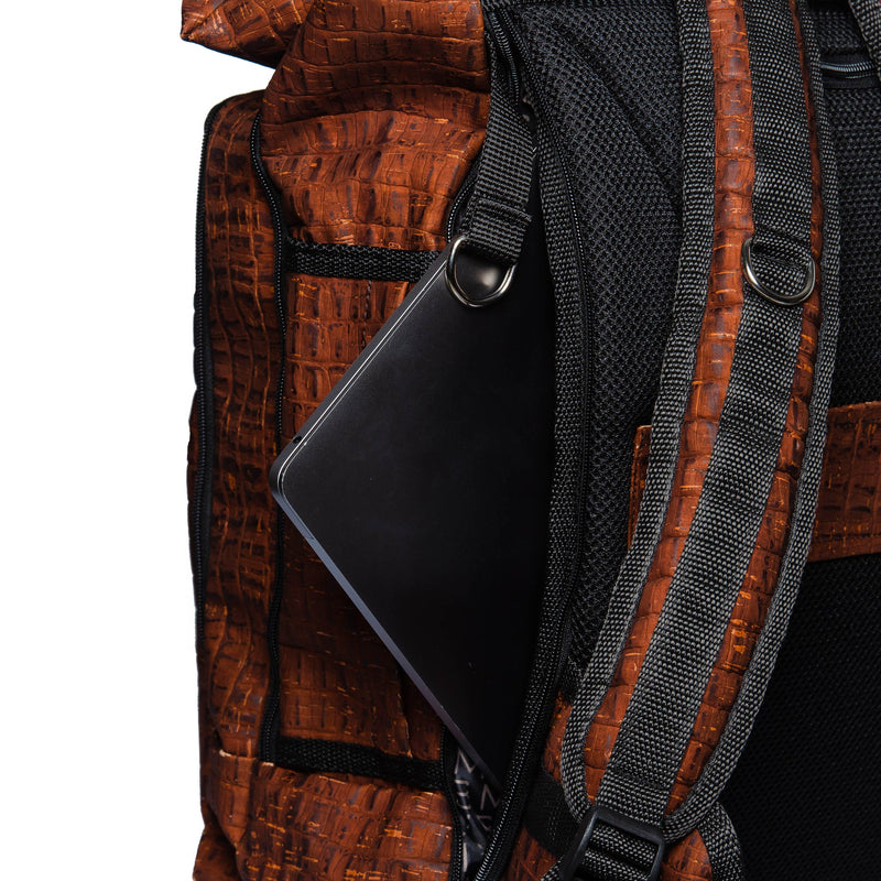 Xplorer Vegan Backpack for travel croco