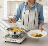 Anygleam Stock Pot Silver-L Stainless Steel HotPot Without Lid Single-Layer Cooking Soup Noodle Sea Food Home Kitchen Restaurant Tools