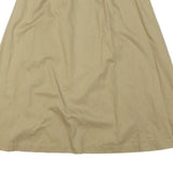 MARC ANTHONY Womens Beige Cotton Blend Midi A-Line Skirt L Comfortable Casual