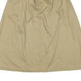 MARC ANTHONY Womens Beige Cotton Blend Midi A-Line Skirt L Comfortable Casual