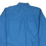ST JOHNS BAY Mens Blue Cotton Blend Shirt M Button Down Pockets Casual