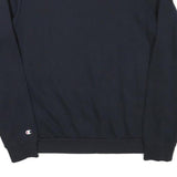 CHAMPION Boys Black Cotton Blend Crew Neck 2XL Logo Print Sweatshirt