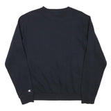 CHAMPION Boys Black Cotton Blend Crew Neck 2XL Logo Print Sweatshirt