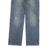 DIESEL Mens Jeans Blue Regular Straight Denim Medium W30 L30 Classic Zip Pocket