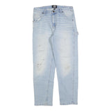 DICKIES Mens Light Blue Regular Fit Straight Denim Jeans W30 L28 Workwear Style