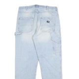 DICKIES Mens Light Blue Regular Fit Straight Denim Jeans W30 L28 Workwear Style
