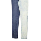 LEVI'S Womens Slim Fit Skinny Denim Jeans Blue & Cream Cotton Blend W22 L29