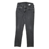 LEVI'S Womens Slim Black Denim Slim Jeans Cotton Blend W26 L26 Classic Fit