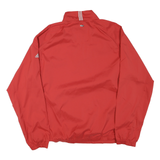 ADIDAS Mens Red XL Polyester Blend Jacket Zip Climacool Casual Lightweight