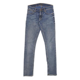 Womens Blue Regular Fit Skinny Denim Medium Wash Jeans W29 L31 Classic Cotton