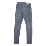 Womens Blue Regular Fit Skinny Denim Medium Wash Jeans W29 L31 Classic Cotton