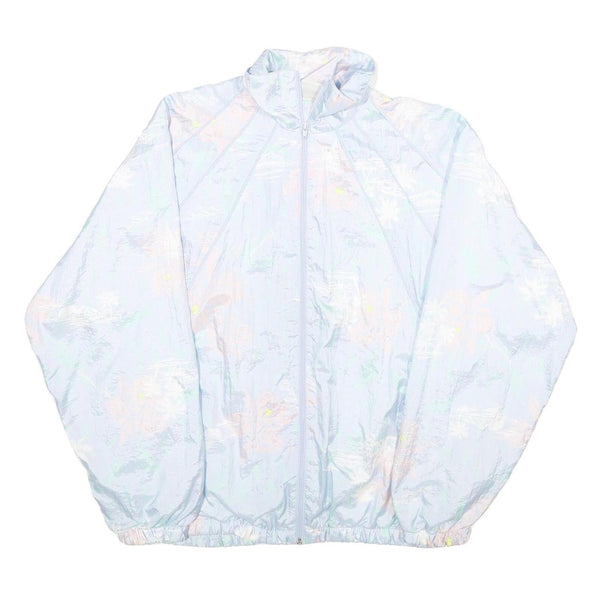 ACTIVE Womens Blue Nylon Zip Jacket L Lightweight Casual Outdoor