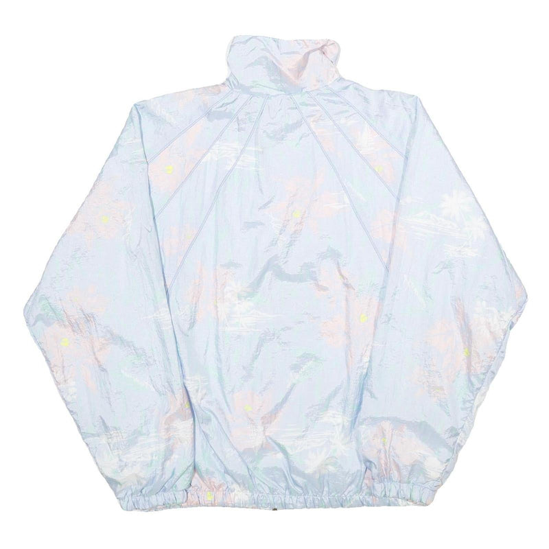 ACTIVE Womens Blue Nylon Zip Jacket L Lightweight Casual Outdoor