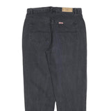 TEDDYS Womens Regular Fit Black Denim Jeans W30 L30 Classic Cotton Blend Zip