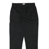 TALLY WEIJL Mens Relaxed Black Cargo Trousers W28 L28 Cotton Blend Casual Design