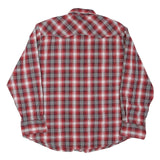 WRANGLER Mens Red & White Check Shirt 2XL Cotton Blend Long Sleeve Casual