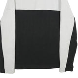 FILA Mens White & Black Colourblock Plain Crew Neck Basic Knit M Polyester