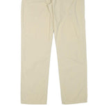 HIS Mens Cotton Blend Beige Regular Straight Trousers W33 L31 Casual Comfortable