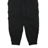 FB SISTER Womens Black Relaxed Cargo Jogger Trousers W26 L26 Cotton Blend