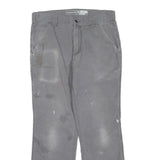 CARHARTT Womens Cotton Blend Grey Regular Straight Trousers W32 L30 Workwear