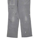 CARHARTT Womens Cotton Blend Grey Regular Straight Trousers W32 L30 Workwear