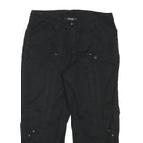 STYLE AND CO Womens Black Casual Cargo Shorts M W30 Drawstring