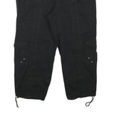 STYLE AND CO Womens Black Casual Cargo Shorts M W30 Drawstring