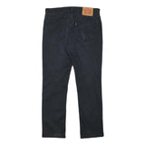 LEVI'S Mens Cotton Blend Black Slim Skinny Trousers W32 L30 Casual Zip Denim