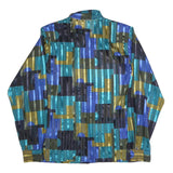 YVES ST CLAIR Womens Blue Green & Gold Printed Shirt Long Sleeve Collar UK 10