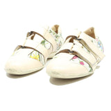 GUCCI Womens Floral Print Velcro Strap Casual Shoes Cream & Multi UK 3.5 Stylish