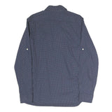 LEVI'S Mens Blue & White Cotton Shirt M Long Sleeve Button Front Casual Shirt
