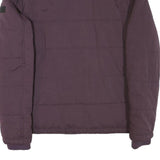 DIESEL Womens Maroon Jacket M Polyester Blend Zip Plain Stylish Lightweight