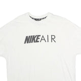 NIKE Womens White Nike Air T-Shirt S Short Sleeve Crew Neck Printed Logo